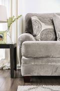 Gray soft microfiber US-made casual style sofa additional photo 2 of 1