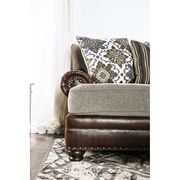 Traditional US-made chinille fabric loveseat by Furniture of America additional picture 3