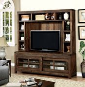Country style oak finish TV Stand by Furniture of America additional picture 4