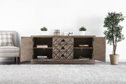 Weathered light oak TV Stand by Furniture of America additional picture 3