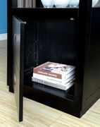 Black contemporary TV Stand by Furniture of America additional picture 2