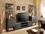 Industrial style metal TV Stand by Furniture of America additional picture 2