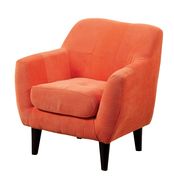 Orange flanelette upholstery kids seating chair by Furniture of America additional picture 2