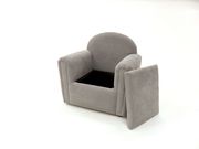 Gray fabric kids chair by Furniture of America additional picture 2