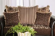 Dark brown rolled arms classic style sofa by Furniture of America additional picture 3