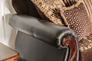 Dark brown rolled arms classic style sofa by Furniture of America additional picture 5