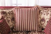 Dark burgundy rolled arms classic style loveseat by Furniture of America additional picture 5