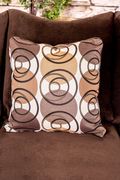 Choclate fabric casual style living room sofa additional photo 5 of 4