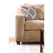 Mocha textrured microfiber living room loveseat by Furniture of America additional picture 4