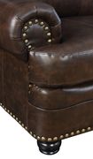 Top grain dark espresso brown sofa by Furniture of America additional picture 5
