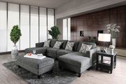 Gray chenille fabric modular 4pcs sectional by Furniture of America additional picture 2