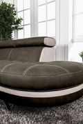 Reversible sectional sofa in tan fabric additional photo 3 of 4