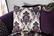 Purple premium fabric transitional style sofa additional photo 3 of 4