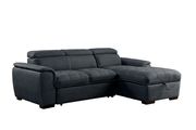 Graphite gray sectional w/ bed additional photo 4 of 4