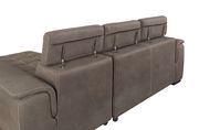 Ash brown fabric sectional w/ built-in bed by Furniture of America additional picture 5