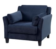 Navy flannelette fabric affordable sofa additional photo 4 of 4