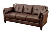 Casual brown contemporary affordable sofa additional photo 2 of 4