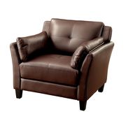 Casual brown contemporary affordable sofa additional photo 3 of 4