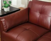 Casual red contemporary affordable sofa by Furniture of America additional picture 2