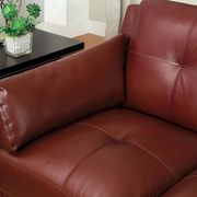 Casual red contemporary affordable loveseat by Furniture of America additional picture 2