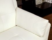 Casual white contemporary affordable sofa additional photo 3 of 2