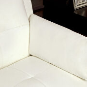Casual white contemporary affordable loveseat by Furniture of America additional picture 2