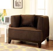 Tranitional style brown fabric sofa by Furniture of America additional picture 3
