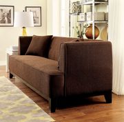 Tranitional style brown fabric sofa by Furniture of America additional picture 5