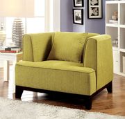 Tranitional style lemongrass fabric sofa by Furniture of America additional picture 4