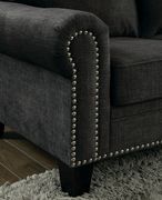 Dark gray fabric rolled arms transitional style loveseat by Furniture of America additional picture 3