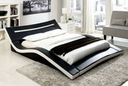 Ultra-low profile modern platform black/white bed by Furniture of America additional picture 2