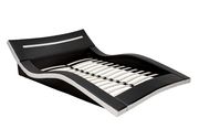 Ultra-low profile modern platform black/white bed by Furniture of America additional picture 3