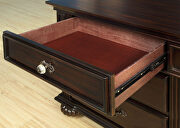 Dark walnut chest in traditional style additional photo 4 of 3