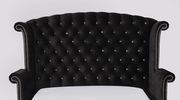 Flannelette fabric tufted modern bed in black by Furniture of America additional picture 9