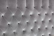 Flannelette fabric tufted modern bed in gray by Furniture of America additional picture 7