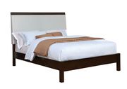 Silver/espresso two-toned contemporary king bed by Furniture of America additional picture 2