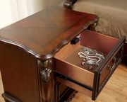 Cherry finish traditional nightstand by Furniture of America additional picture 2