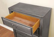 Light gray finish king storage bed w/ drawers additional photo 3 of 4