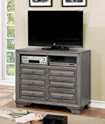 Light gray finish media chest by Furniture of America additional picture 2