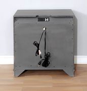 Light gray finish nightstand additional photo 4 of 3