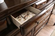 Brown cherry finish dresser w/ 10 drawers by Furniture of America additional picture 2