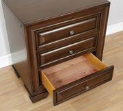 Brown cherry finish nightstand by Furniture of America additional picture 2