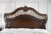 Brown cherry classical touch transitional bed by Furniture of America additional picture 10