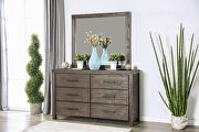 Wire-brushed rustic brown dresser by Furniture of America additional picture 2