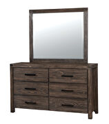 Wire-brushed rustic brown dresser by Furniture of America additional picture 3
