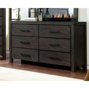 Bookcase storage headboard rustic style king bed by Furniture of America additional picture 5