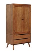 Mid-century modern style oak finish armoire by Furniture of America additional picture 2