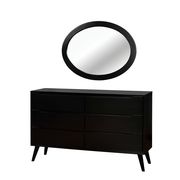 Mid-century modern style black finish dresser by Furniture of America additional picture 2