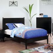Mid-century modern style black finish king bed by Furniture of America additional picture 5