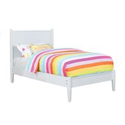 Mid-century modern style white finish twin bed by Furniture of America additional picture 4